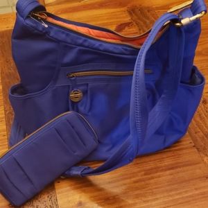 Travelon purse with wallet blue perfect condition